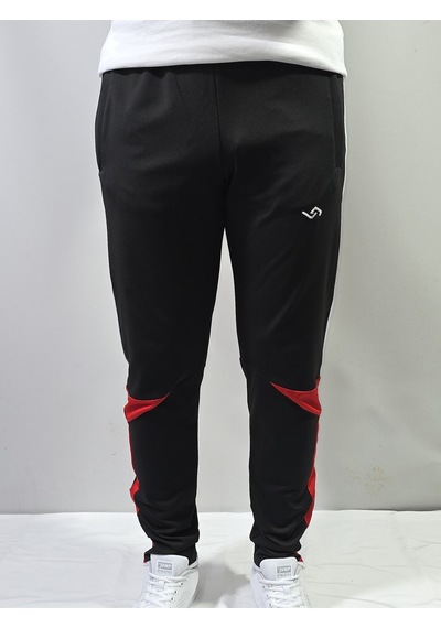 Jump Erkek Scuba Slim Fit Eşofman Altı Siyah/kırmızı