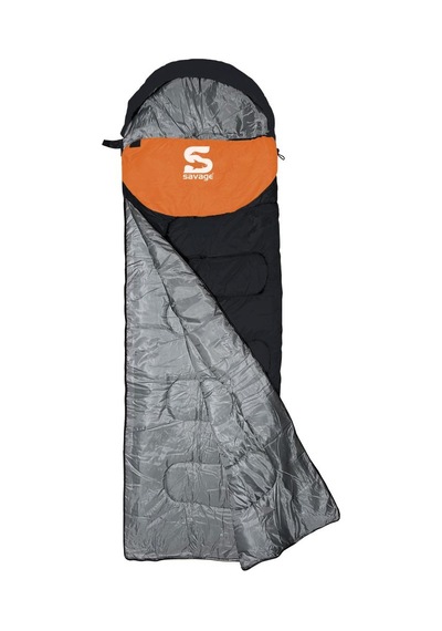 SAVAGE Blink -20 C Siyah-Portakal Uyku Tulumu (YS-509) Siyah