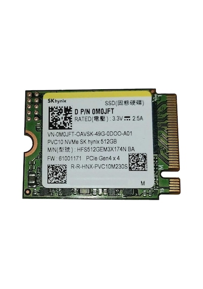 Sk Hynix Pvc10 512gb 5800/4000mb/s Gen4x4 M.2 22x30 Ssd Diğer