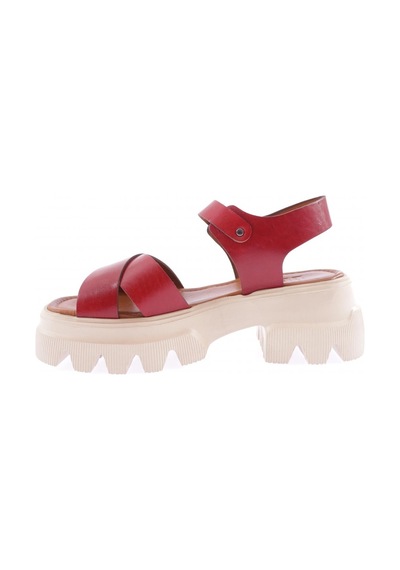 Dgn 144 Kadin Kalin Taban Çapraz Bantli Sandalet 144-207-R0309 Bordo