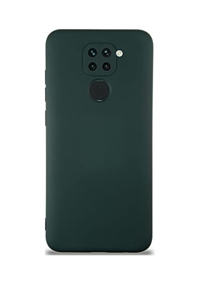 Xiaomi Redmi Note 9 İle Uyumlu Kapak İçi Kadife Kamera Korumalı Lansman Silikon Kılıf - Yeşil
