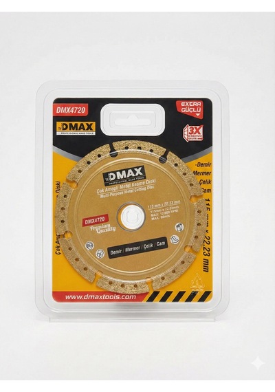 Kalite Dmaxçok Amaçlı Metal Kesme Diski 115x22.23mm Dmx4720