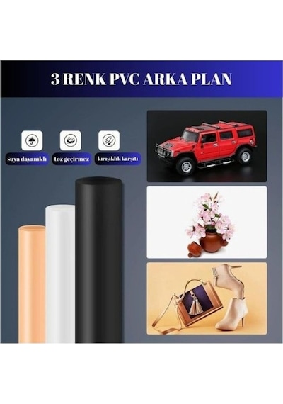 Ürün Fotoğraf Çekim Kabini 60x60x60 Işık Çadırı-profesyonel Fotoğraf Stüdyosu Seti