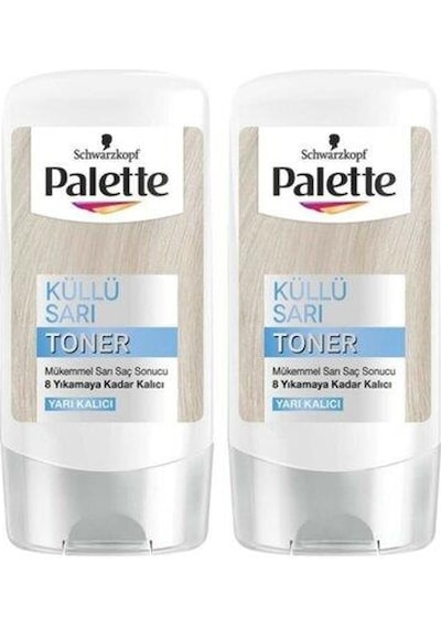 Palette Mükemler Sarılar Saç Toneri - Küllü Sarı Paketi