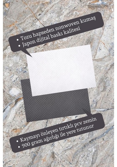Dijital Baskı Kişiye Özel İç Kapı Dekorasyon Paspas Ps11305