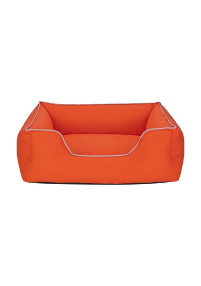 Hnrlıshp Pet Comfort Alpha Köpek Yatağı Turuncu W Beyaz Biye M 80x65cm