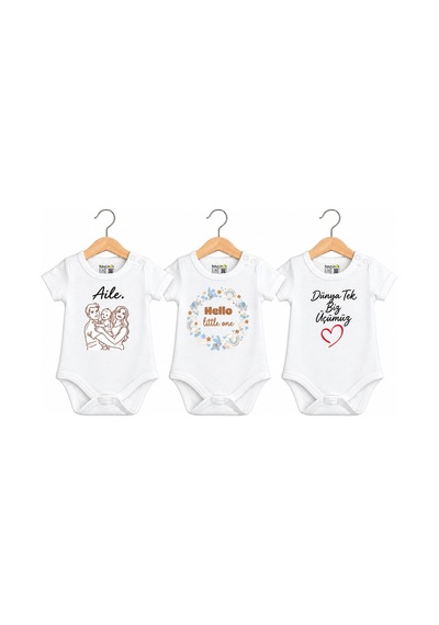 Babylimon Pamuklu Bebek Body - 3'lü Çekirdek Aile Set - Bebek Zıbın Badi - Yazılı Zıbın Beyaz - 936528614 Beyaz Babylimon Pamuklu Bebek Body - 3'lü Çekirdek Aile Set - Bebek Zıbın Badi - Yazılı Zıbın Beyaz - 936528614 Beyaz