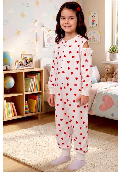 Baby Mod Bebek Çocuk Uyku Tulumu %100 Doğal Pamuk Özel Kumaş 1.0 Tog Unisex Kırmızı