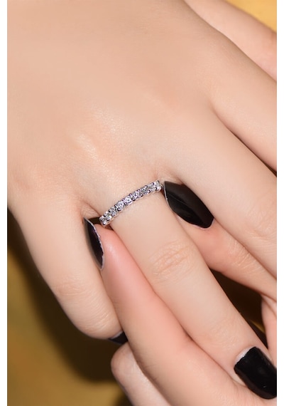 0.39 Ct Pırlanta Yarım Tur Yüzük