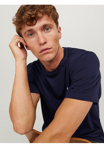 Jack & Jones Jjepaulos Tee Ss Crew Neck Noos Erkek T-shirt-27878-lacivert Lacivert Jack & Jones Jjepaulos Tee Ss Crew Neck Noos Erkek T-shirt-27878-lacivert Lacivert