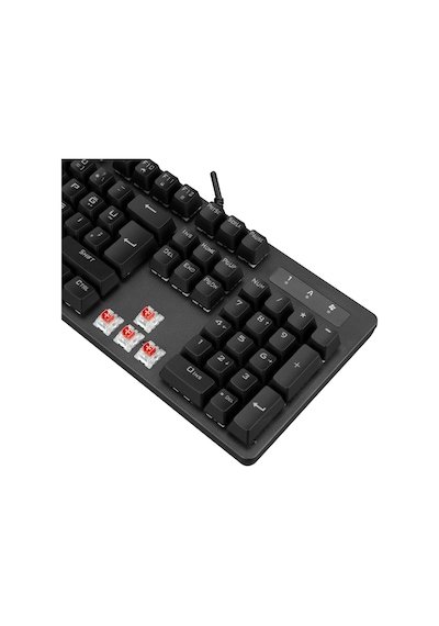 Everest KB-GX7 Bluesky Kırmızı Switch Kablolu Rainbow Deri Bilek Destekli Mekanik Oyuncu Klavye
