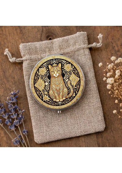 Makyaj Aynası Altın Desenli Kedi Cep Aynası El Aynası Kişiye Özel Hazırlanabilir Çift Taraflı Yuvarlak Çanta Aynası Kedi Hediyesi Çok Renkli Makyaj Aynası Altın Desenli Kedi Cep Aynası El Aynası Kişiye Özel Hazırlanabilir Çift Taraflı Yuvarlak Çanta Aynası Kedi Hediyesi Çok Renkli