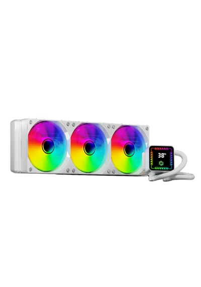 Gameforce Raider 360mm Argb Beyaz Sıvı Soğutucu 300w Tdp Beyaz