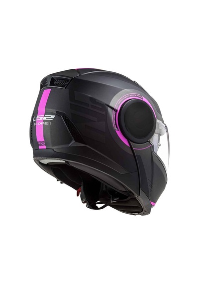 Ls2 Scope 2 Arch Çene Açılır Kask Siyah - Pembe