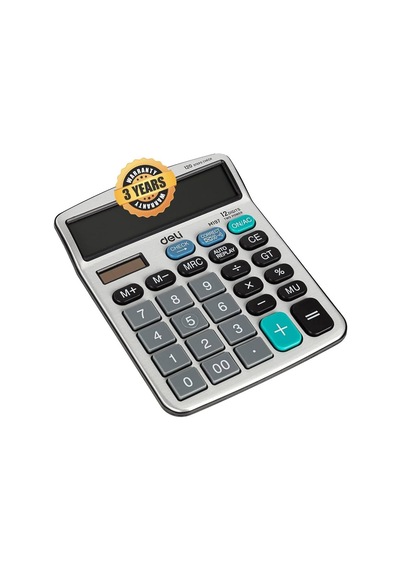 Hesap Makinesi Metal 12 Digit Gümüş Diğer