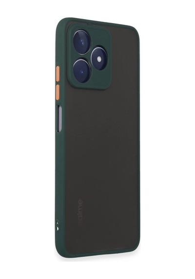 Realme C53 Kılıf Montreal Silikon Kapak - Yeşil Çr