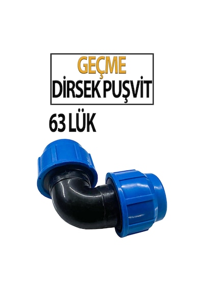 Puşvit 63 Lük Geçme Dirsek Dayanıklı Boru Bağlantısı