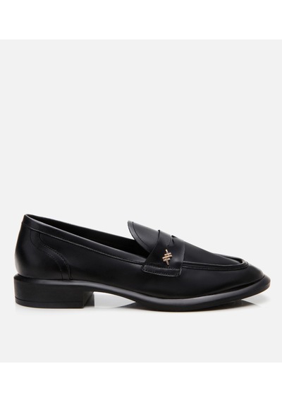 Hotiç Kadın Deri Siyah Esnek Tabanlı Klasik Loafer