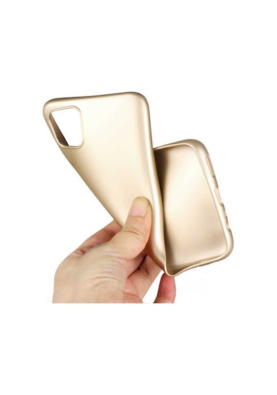 Realme C11 Kılıf Zore Premier Silikon Kapak Gold