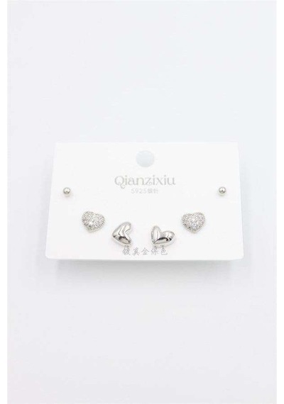 Çoklu Set Küpe - Gümüş Renk: Gümüş Diğer 58387550