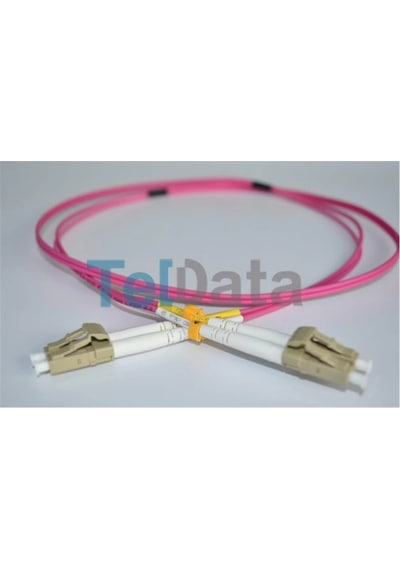 Teldata Tld-lclcom41 Lc-upc-lc-upc Mm Dx Om4 1 Metre Fıber Optık Patchcord