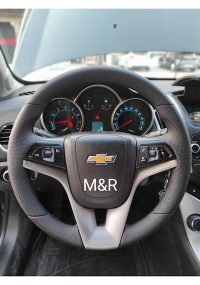 Chevrolet Cruze Kaplama Deri Direksiyon Kılıfı Siyah