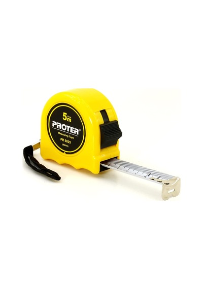 Proter Stoplu Çelik Şerit Metre 5 M X 25 Mm 0 - 300 MM