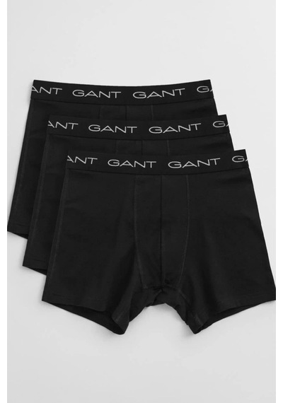 Gant Erkek Siyah Slim Fit Logolu 3'lü Boxer-14847