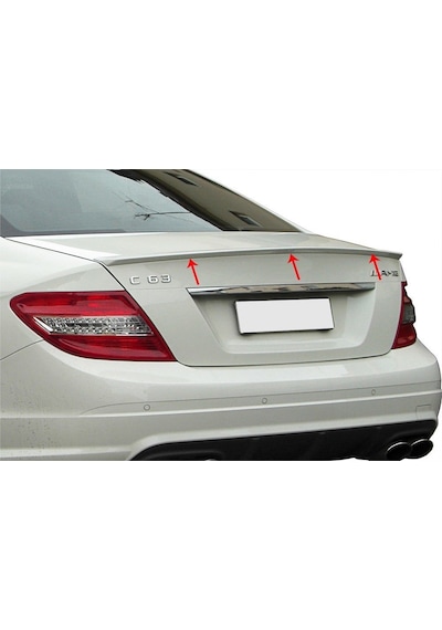 Mercedes C W204 Spoiler Bagaj Gt Fiber 2007 2013