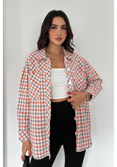 Asprin Fashion Oduncu Gömlek Turuncu Turuncu