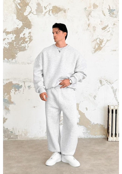 Gri Melanj Cozy Basic Oversize Sweat Gri Melanj
