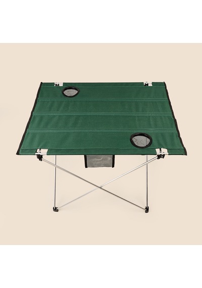 Katlanabilir Kamp Masası - Yeşil - 73x55x48 Cm Çok Renkli