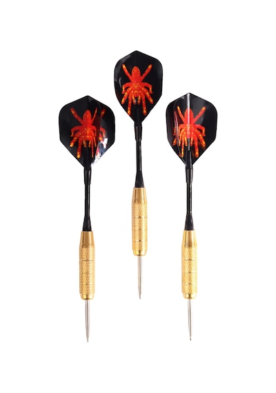 Delta 20 Gr. Dart Oku 3 Lü Set - Çelik Uç + Pirinç Gövde + Renkli Kanat - Dart Oku Seti