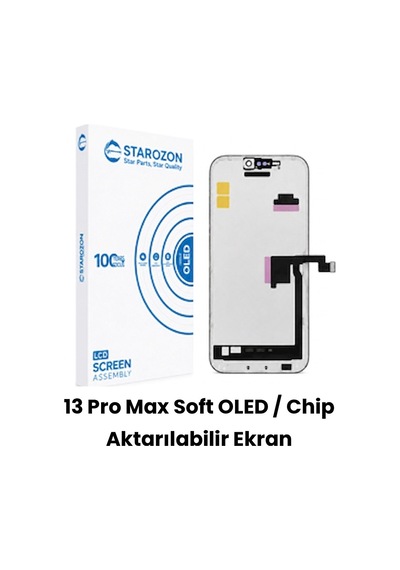 Starozon - Apple iPhone Uyumlu 13 Pro Max Soft-oled Ekran Panel