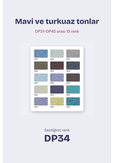 Depka Pamuk Sıva Dp34 2 Kg 7-8 M² İpek Sıva Alternatifi Isı Ve Ses Yalıtımlı Dekoratif Sıva