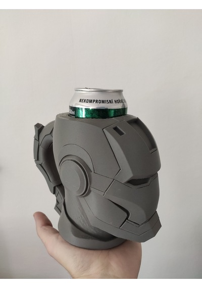 Iron Man Temalı 0.5l Kutu İçecek Tutucu Ve Dekoratif Kupa