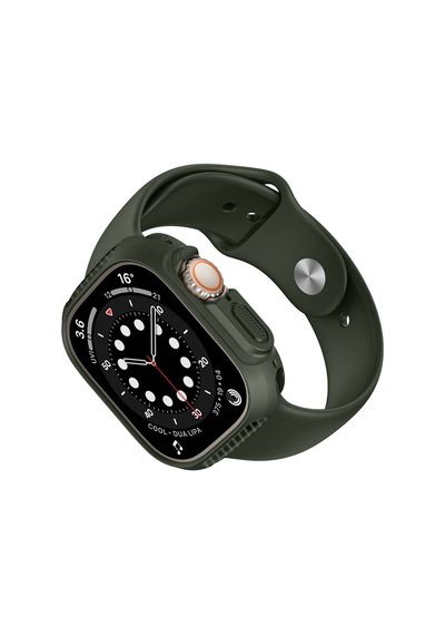 Watch Ultra 49mm Silikon Tpu Kasa Koruyucu Mkst Watch Gard 31 - Gri