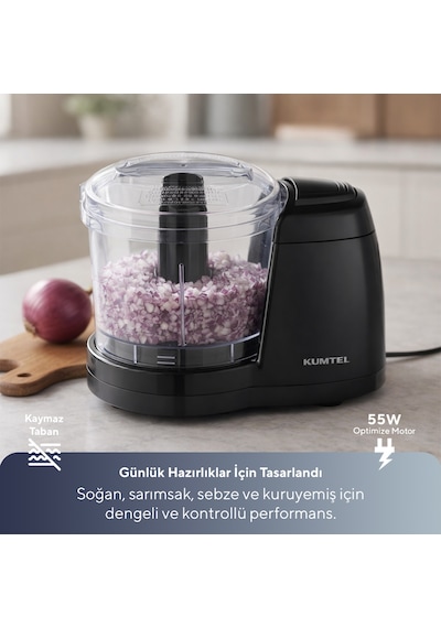 Kumtel HCH-02 500 Ml 3 in 1 Mini Doğrayıcı