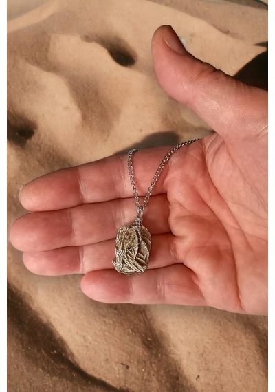 Doğal Çöl Gülü, Sabır Taşı Kolye 336-1