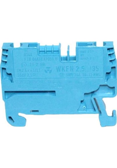 WİELAND 2,5 Mm Yay Baskılı Mavi Klemens