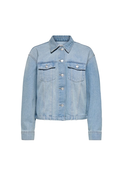 Onlmıka L/s Dnm Jkt Akm Moch Kadın Light Blue Denim Ceket - 15352316 Denim