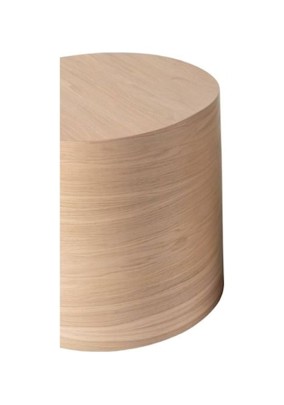 Walnut Ahşap Yan Sehpa Naturel