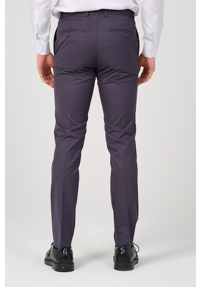 Slim Fit Erkek Kumaş Pantolon Füme