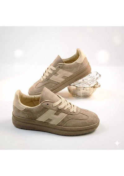 Mcdark Kadın Vizon Süet Sneaker Ayakkabı