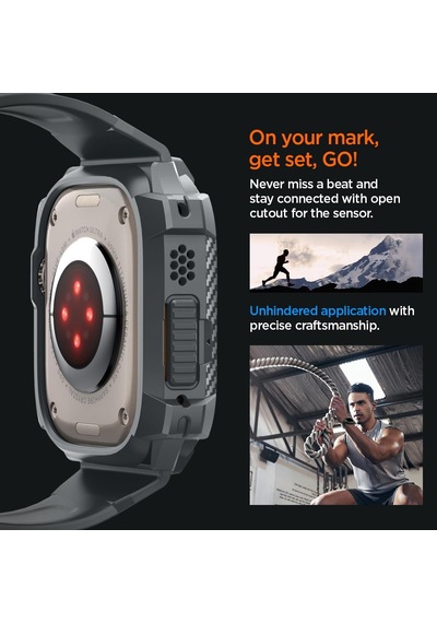 Apple Watch 49mm Ultra 4/3/2/1 İle Uyumlu Kılıf & Kordon Kayış Rugged Armor Pro Dark Gray - Acs07390 Çok Renkli Apple Watch 49mm Ultra 4/3/2/1 İle Uyumlu Kılıf & Kordon Kayış Rugged Armor Pro Dark Gray - Acs07390 Çok Renkli