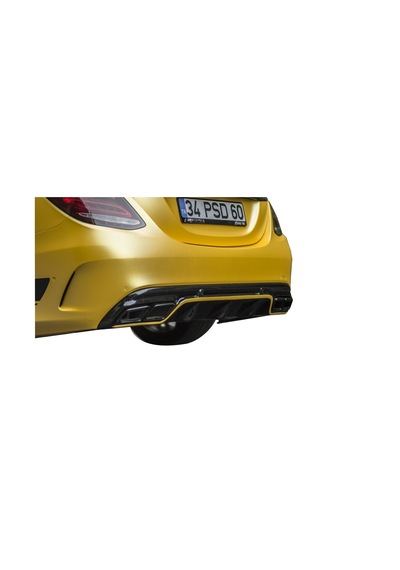 Mercedes C Serisi W205 (2015-2018) Arka Tampon Eki - Difüzör (pla