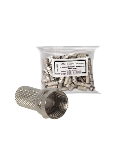 F Konnektör Rg6-u4 18mm Geniş 100 Adet -uj-2005