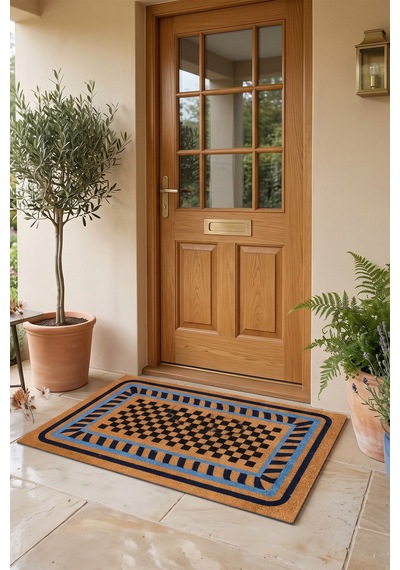 Villadia Home Textile Kapı Önü Paspası Kaymaz Taban Dekoratif Paspas Ev Giriş Antre İç Ve Dış Mekan Paspası 45x70 Cm 12ypycoco