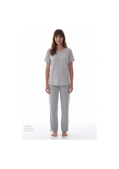 Penti Açık Gri Mama Cozy Day Pantolon Pijama Takımı