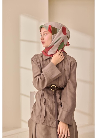 Silk Home Aura Eşarp 140001-04 Bordo, Haki, Çağla Vizon,kırmızı, Gri